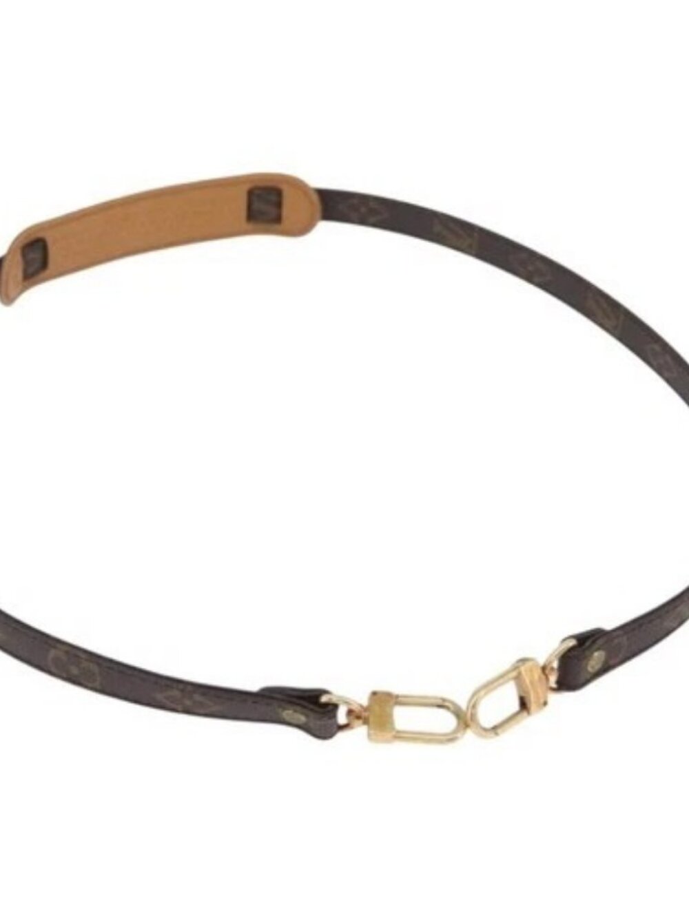 LOUIS VUITTON Monogram Shoulder Strap 44.1" LV Auth BA11267